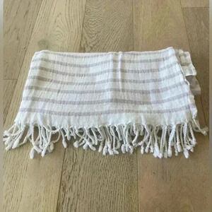 Madame COCO Turkish Striped Towel White Purple